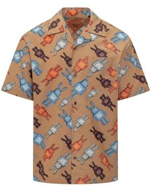 MCM Short Sleeve Shirts - Brown