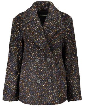 Desigual Jassen ,Zwart ,Wol Bottone Jas