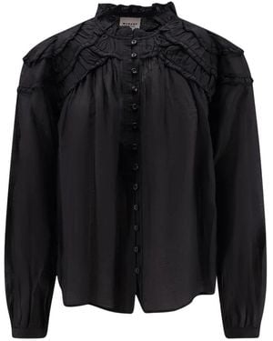 Isabel Marant Schwarzes Hemd Mit Rüschen