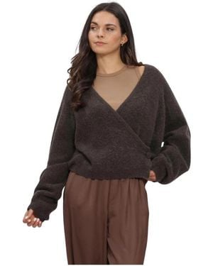 Second Female Gabby Wrap Knit - Bruin