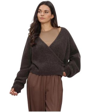 Second Female Gabby Wrap Knit - Bruin