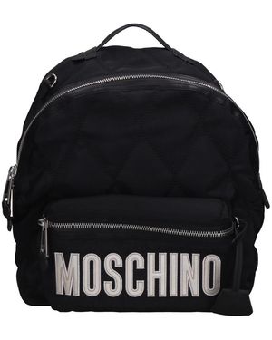 Moschino Fabric Backpack - Schwarz