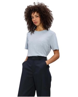 Minus Tops ,Blauw ,Katoen Msleti T-Shirt - Wit