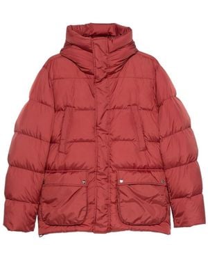 Herno Gewatteerd Donsjack Met Capuchon - Rood