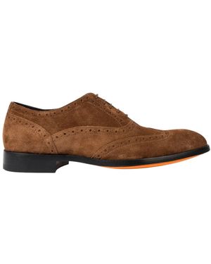 Paul Smith Galileo Suede Brogues - Bruin