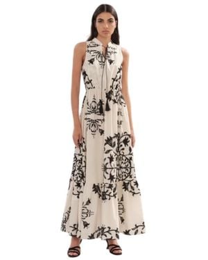 White Wise Maxi Dresses - Metallic