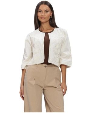 Summum Jacket Embroidery - Naturel
