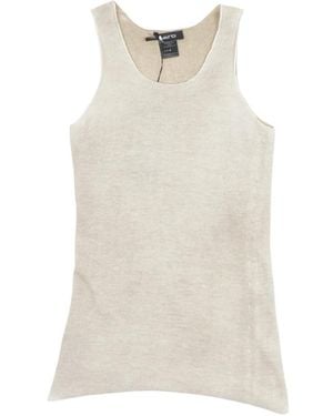 Avant Toi Sleeveless Tops - White