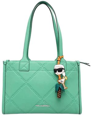 Karl Lagerfeld Tote Bags - Verde