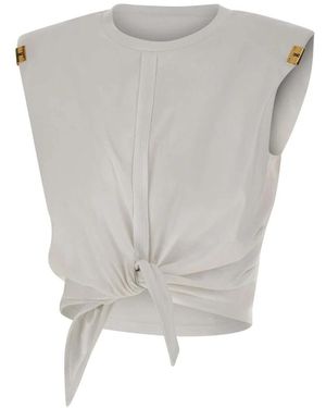 Elisabetta Franchi Sleeveless Tops - Grey