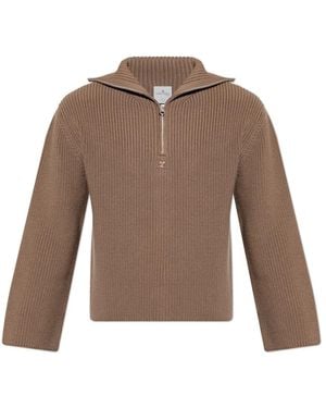 Courreges V-Neck Knitwear - Marron
