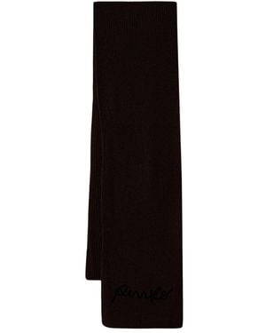Pinko Unifarbener Schal - Schwarz