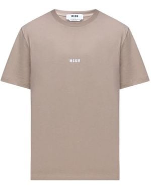 MSGM T-Shirts - Natural