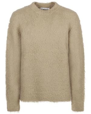 Acne Studios Round-Neck Knitwear - Natural