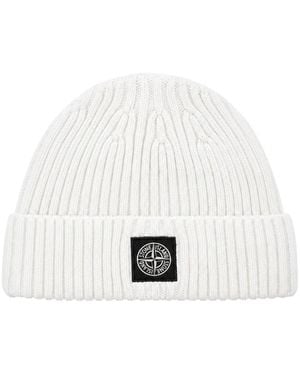Stone Island Beanies - Blanc