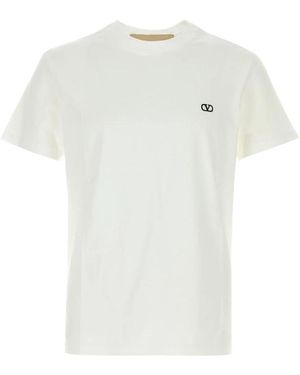 Valentino T-Shirt Regular Print Vltn - Wit