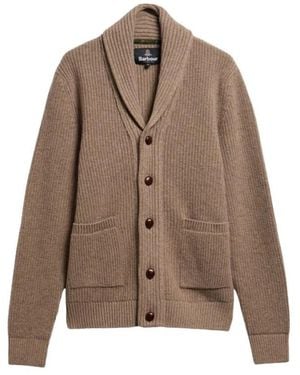 Barbour Hartland Cardigan - Braun