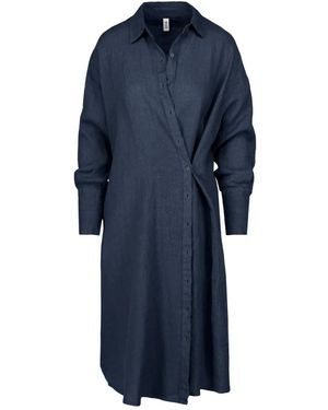 Bomboogie Shirt Dresses - Blue