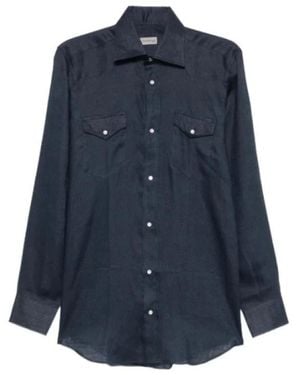 Sartorio Napoli Denim Shirts - Blu