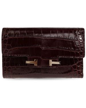 Tom Ford Leder Geldbörse - Braun
