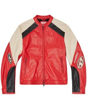 DIESEL Light Jackets - Red