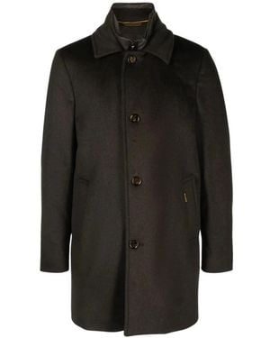 Moorer Single-Breasted Coats - Noir