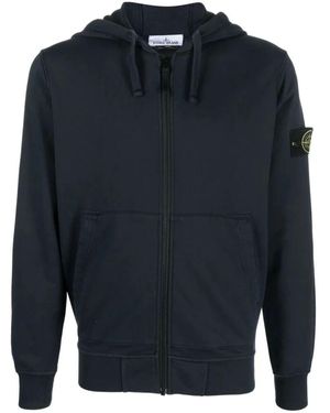 Stone Island Zip-Throughs - Bleu