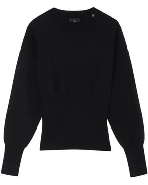 Anine Bing Round-Neck Knitwear - Negro