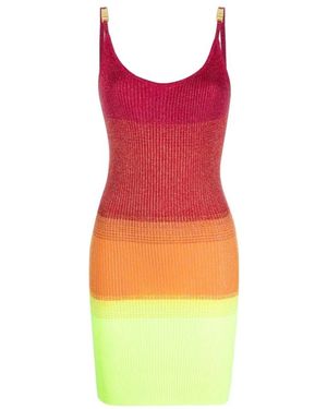 Gcds Rosa lurex gradient tank mini kleid - Rot