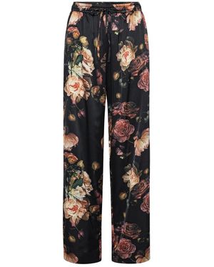 Karmamia Broeken ,Veelkleurig ,Wijde Broek - Zwart