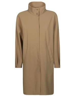 Herno Single-breasted coats - Natur