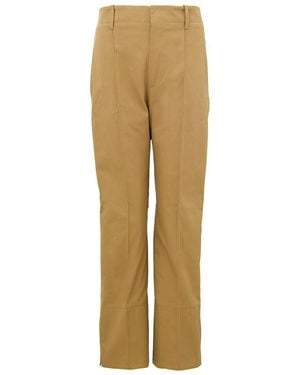 Bottega Veneta Baumwoll-Twill-Hose - Natur