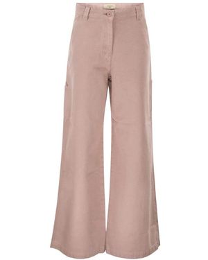 Weekend by Maxmara Wkdskipper Wijde Broek - Roze