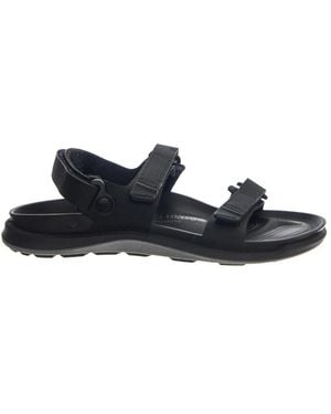 Birkenstock Schoenen ,Zwart ,Flat Sandalen - Blauw
