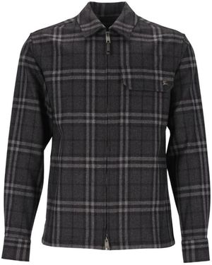 Burberry Jassen ,Grijs ,Shirts - Zwart
