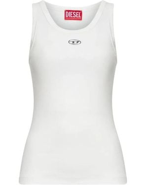 DIESEL Sleeveless Tops - Blanco