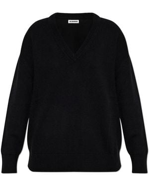 Jil Sander Round-Neck Knitwear - Negro