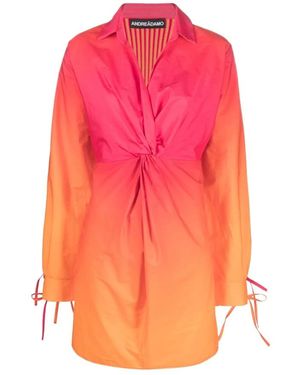 ANDREA ADAMO Short Dresses - Pink