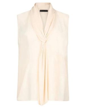 Liu Jo Elegantes Top Aus Viskose-Georgette - Natur