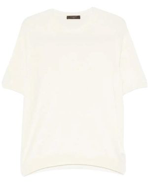 Zanone Sueter Vainilla Cuello Redondo - Weiß