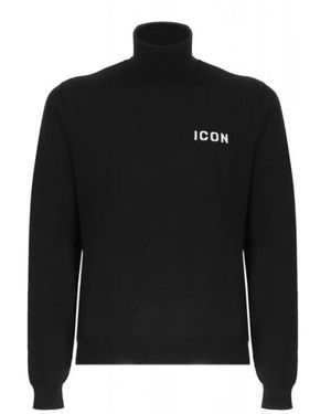 DSquared² Turtleneck - Schwarz