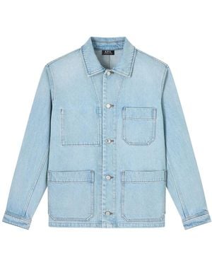 A.P.C. Jassen ,Blauw ,Denim New Rodney Denim Jacket