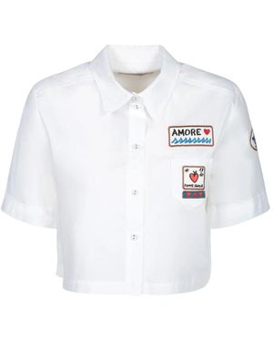 ALESSANDRO ENRIQUEZ Weißes T-Shirt Polo Elegant Bequemer Stil