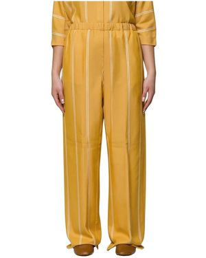 Cruna Wide Trousers - Jaune