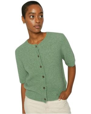 Mos Mosh Mmthora V-Neck Knit Cardigan - Groen