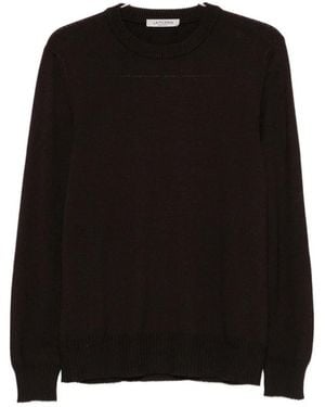 La Fileria Round-Neck Knitwear - Black