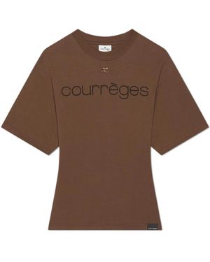 Courreges T-Shirts - Brown