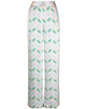 CASABLANCA Wide Trousers - Green