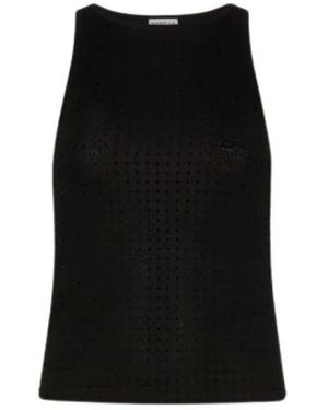 Marella Sleeveless Tops - Negro
