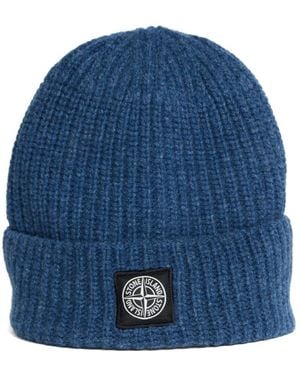 Stone Island Beanies - Blauw